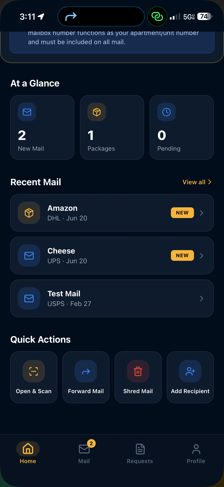 Quick Actions